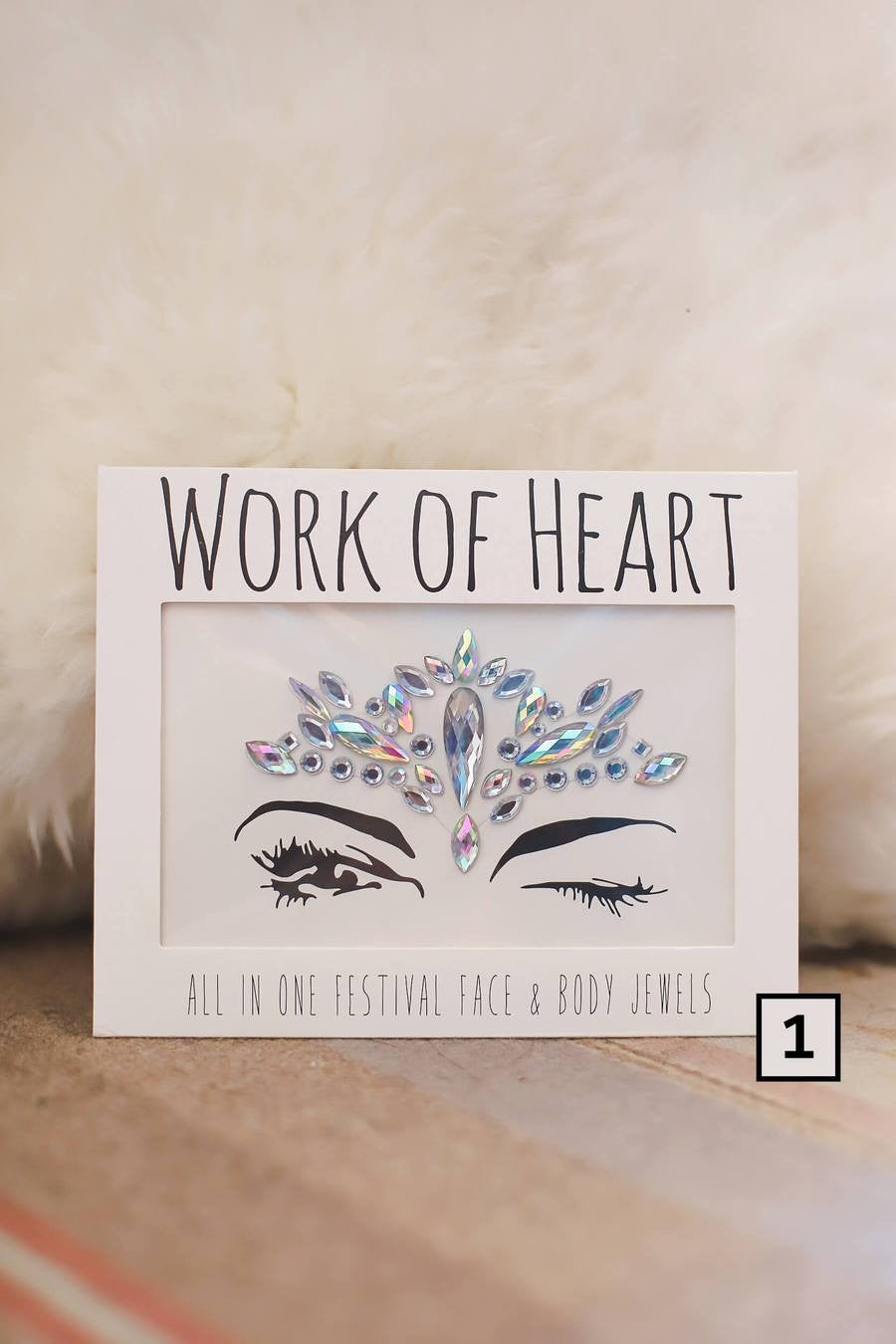 All in One Body Jewel Sticker  Work of Heart Painting & Glitterbar